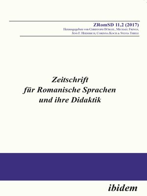cover image of Zeitschrift für Romanische Sprachen und ihre Didaktik
